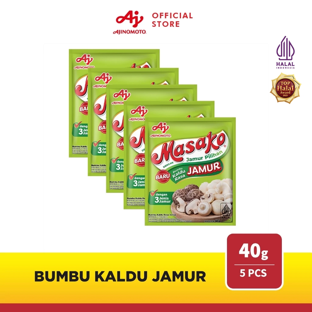 MasakoÂ® Bumbu Kaldu Jamur 5pcs Rasa Gurih Lezat