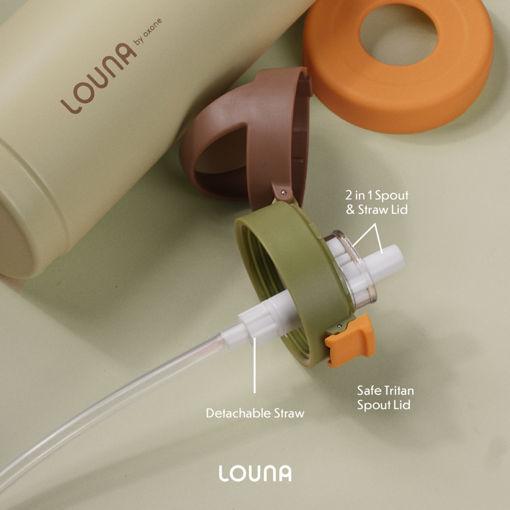 Louna LO502 Peak Traveler’s Bottle – 1000ml (Moss / Forest) - Gambar 4