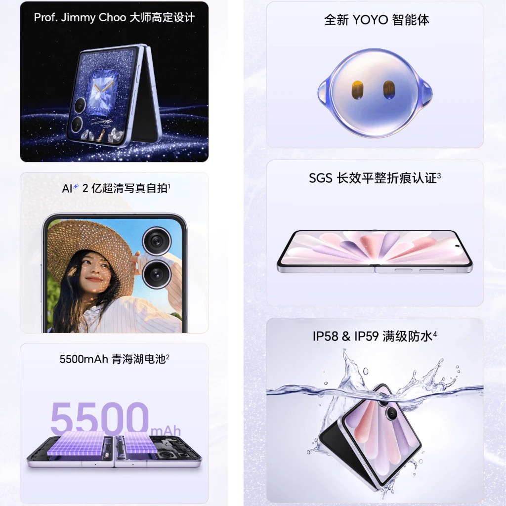 Honor Magic V Flip 2 5G 6.82''OLED 120HZ Snapdragon 8 Gen 3 5500mAh 80W - Gambar 2