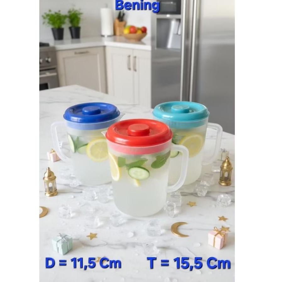 Tokosenja21 Mitra Loka (12Pcs) Teko 1000Ml Lusinan Eskan Es Teler Teko - Gambar 3