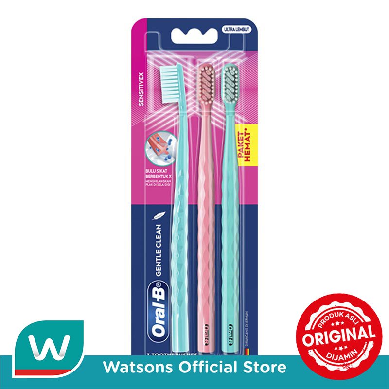 Oral-B Sikat Gigi Sensitive X Deep Clean 3'S - Gambar 2