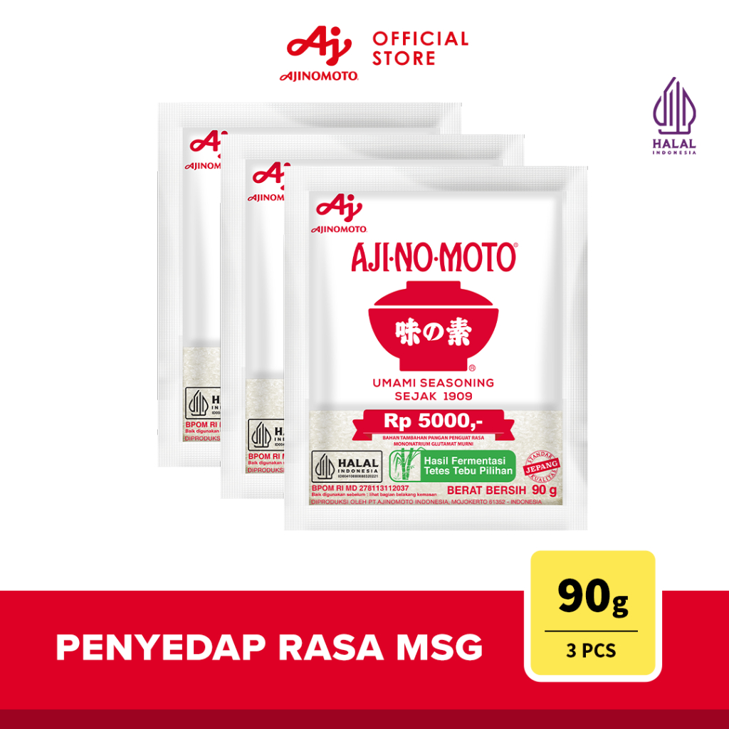Ajinomoto Penyedap Rasa MSG 90G 3pcs Umami Lezat