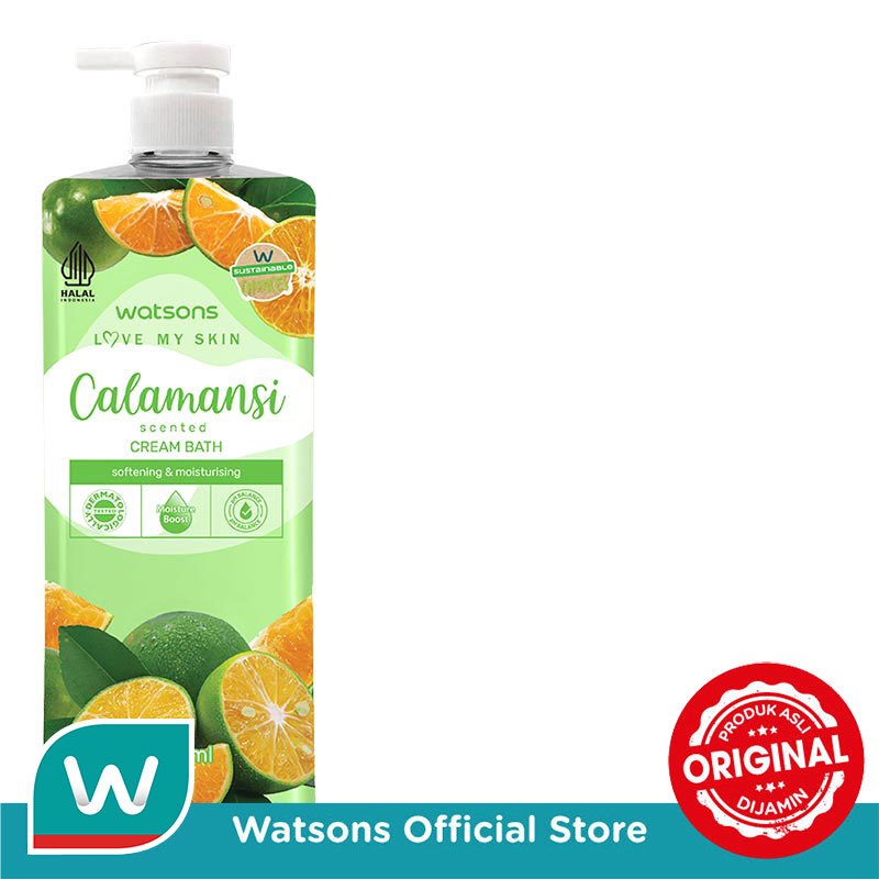 Watsons Calamansi Scented Cream Bath 1000ml - Gambar 2