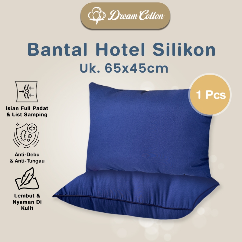 Dreamcotton Dofia Bantal Tidur, Bantal Warna Silikon Premium, Fast Rebound Teknologi, Uk 65x45cm - Gambar 3