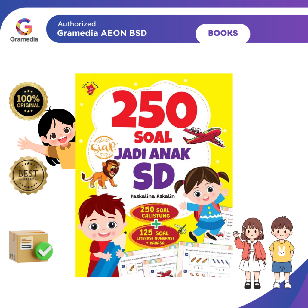 250 Soal Jadi Anak SD - Gramedia AEON BSD - Gambar 2