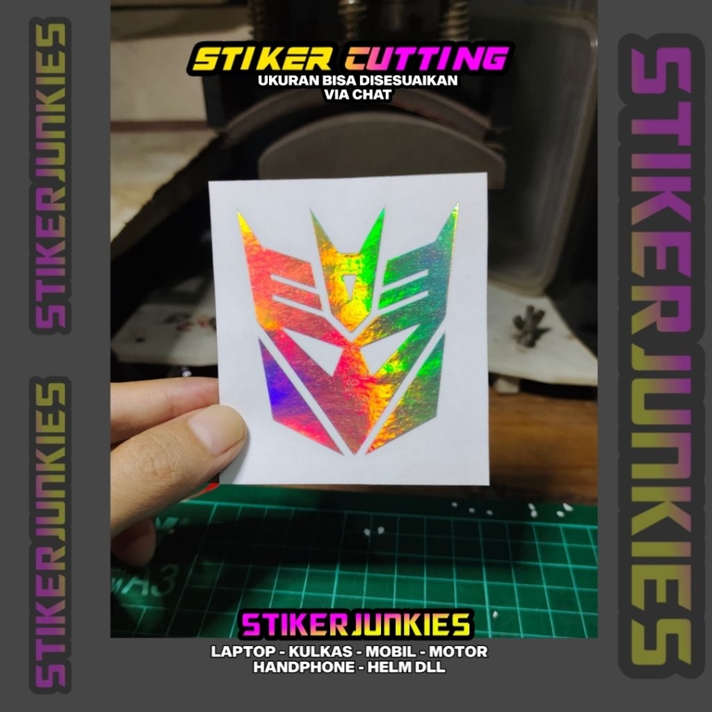 TRANSFORMERS LOGO STICKER 3 CUTTING STICKER | Shopee Singapore