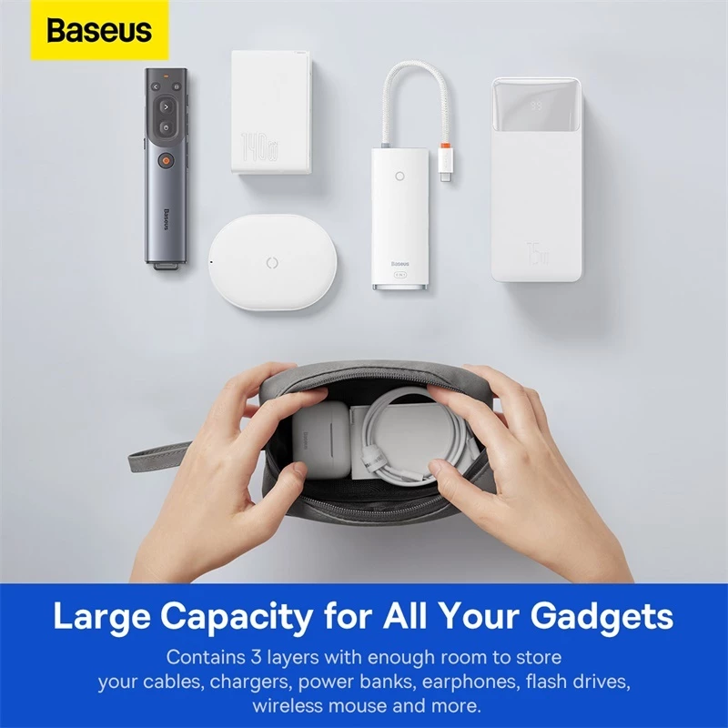Baseus EasyJourney Series Storage Bag For Travel Large capacity Water and Grease Resistant - Gambar 2