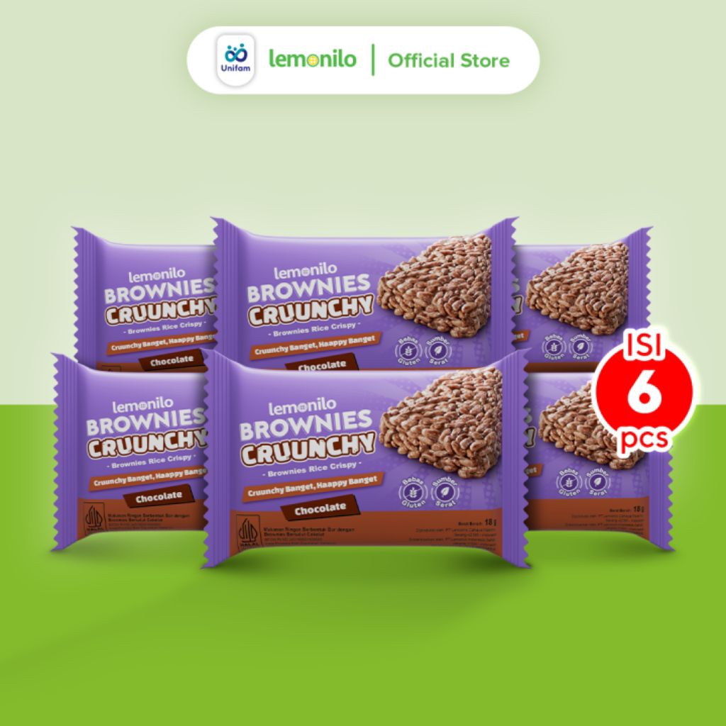 Contents: 6 brownies crunchy lemonilo 18g | Shopee Singapore
