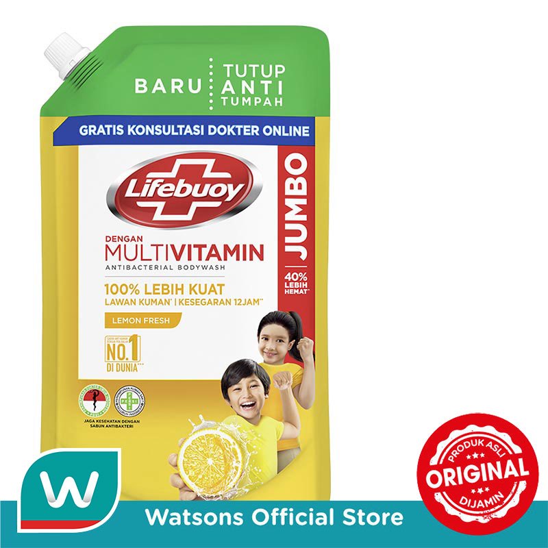 Lifebuoy Sabun Mandi Cair Lemon Fresh Refill 800ml - Gambar 2