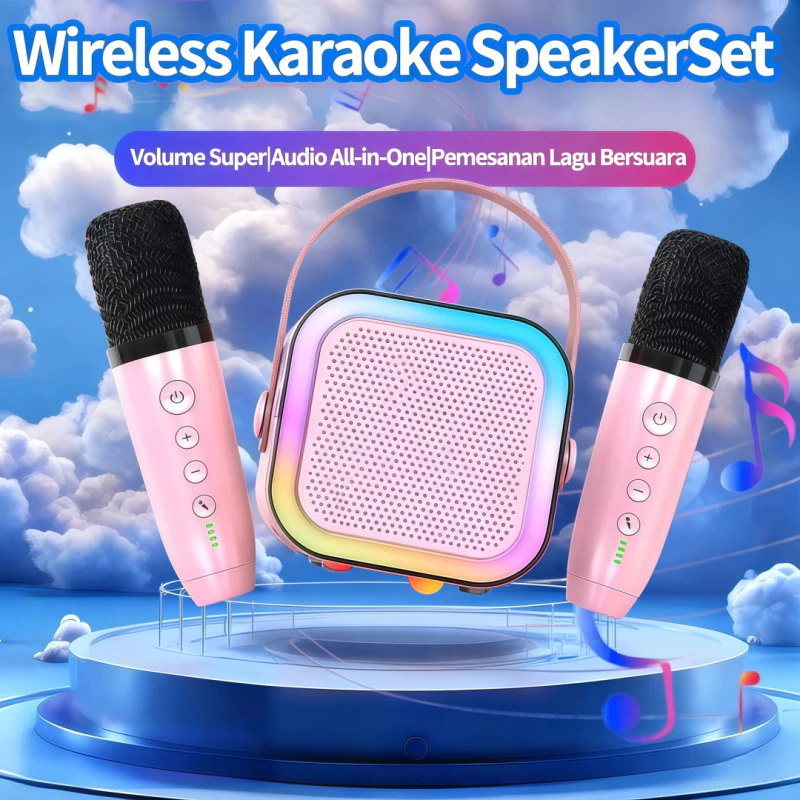 [COD] K12 Speaker Bluetooth Mini Speaker Karaoke With MIC Karaoke Set Bluetooth Mini Full bass