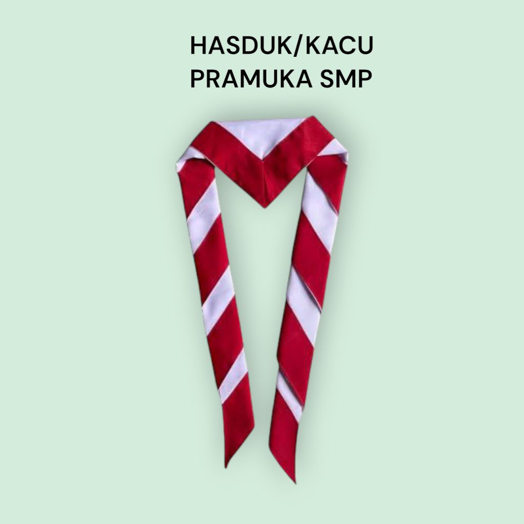 MERAH RED AND WHITE SCOUT SMP HASDUK, SMOOTH AND SOFT MATERIAL | Shopee ...