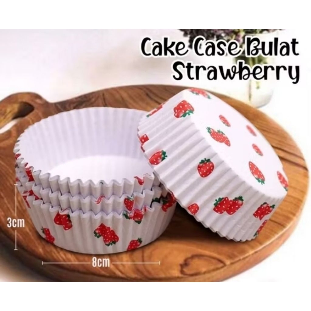 Round Laminated Strawberry Bread Cups @10 pcs / pack | Shopee Singapore