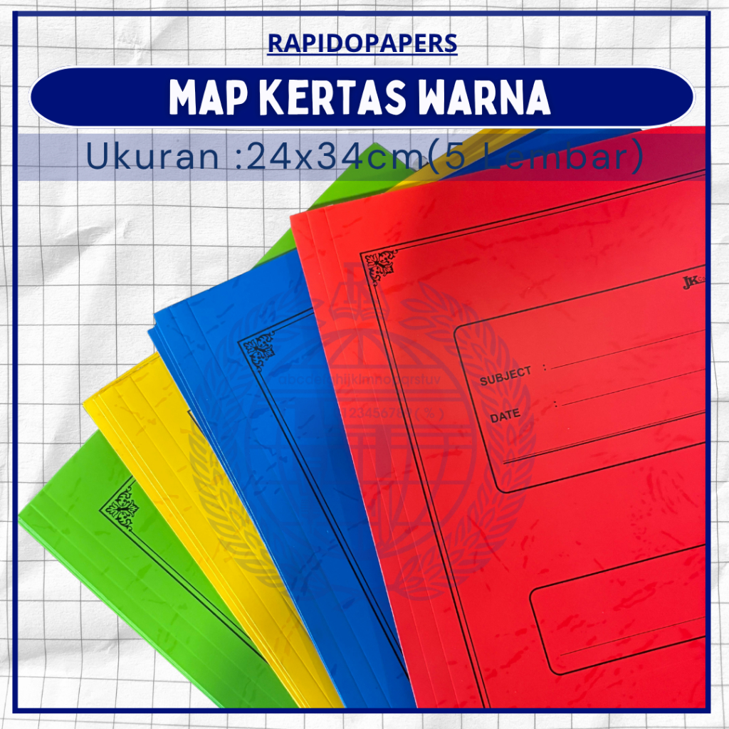 [1 pack contains 5 pcs] STOPMAP Bufalo premium - | Folio Color Paper ...