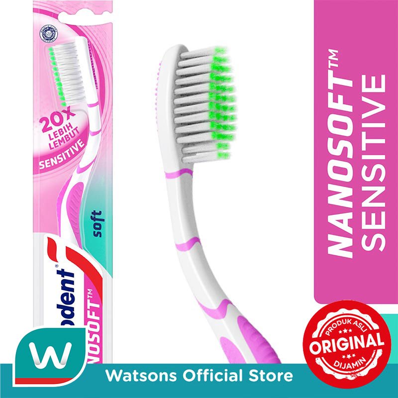 Pepsodent Sikat Gigi Nanosoft Sensitive 1'S