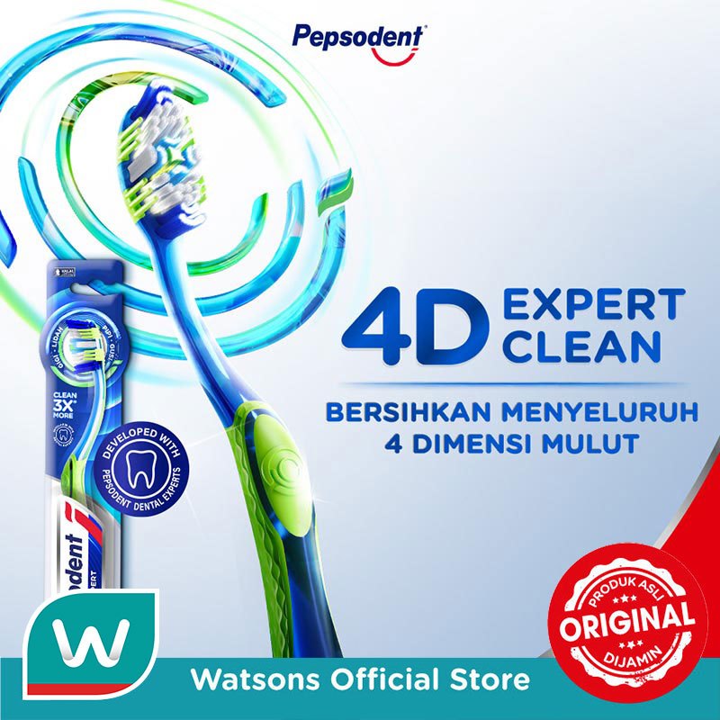 Pepsodent 4D Expert Clean Sikat Gigi Lembut 1'S