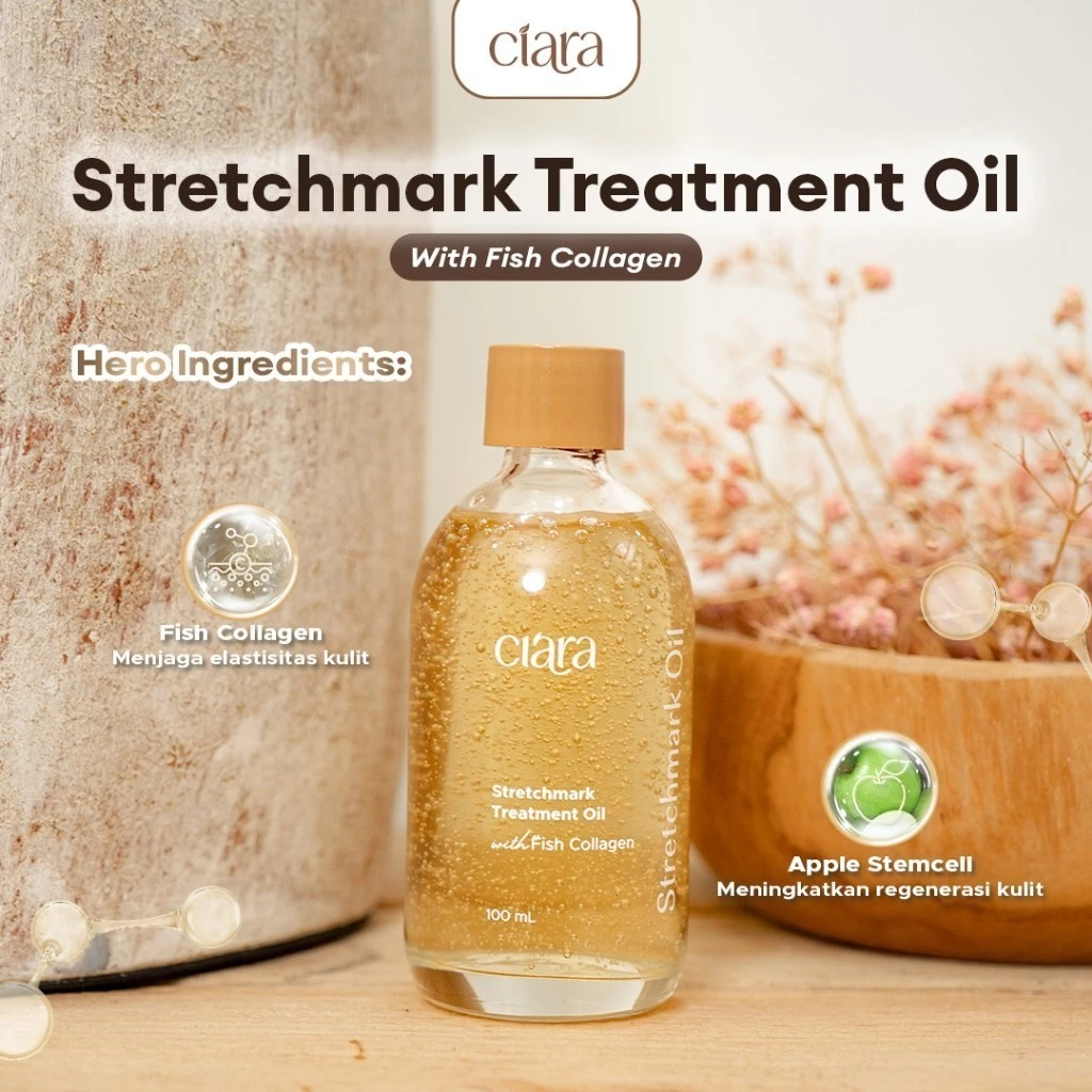 Ciara Stretch Mark Treatment & Skin Elasticity Booster Cream X Stretchmarks Treatment Oil X Liquid Serum X Deodorant 30gr Stretchmarks pemudar Stretchmarks solusi penghilang Stretchmarks perawatan - Gambar 4