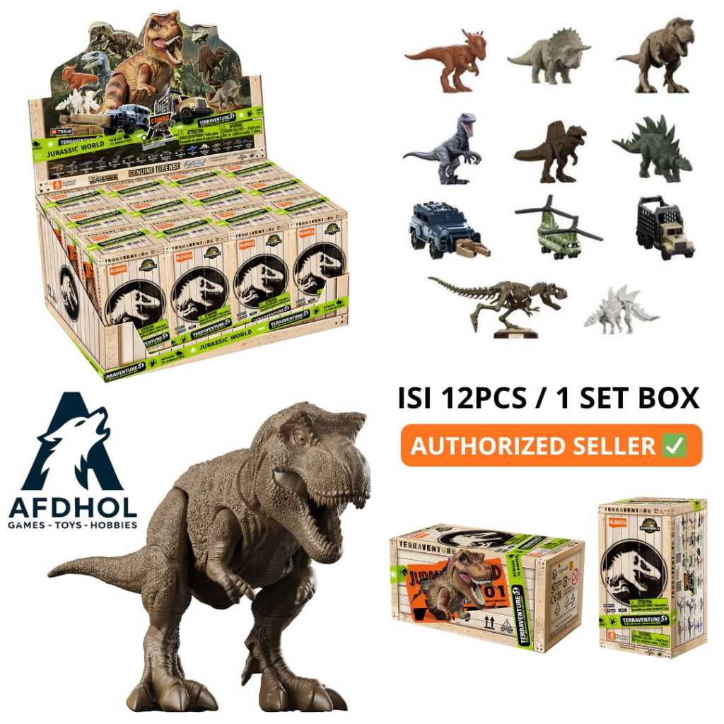 Blokees JURASSIC WORLD TERRAVENTURE FIGURE DINOSAURUS DINO SAURUS TREX ...