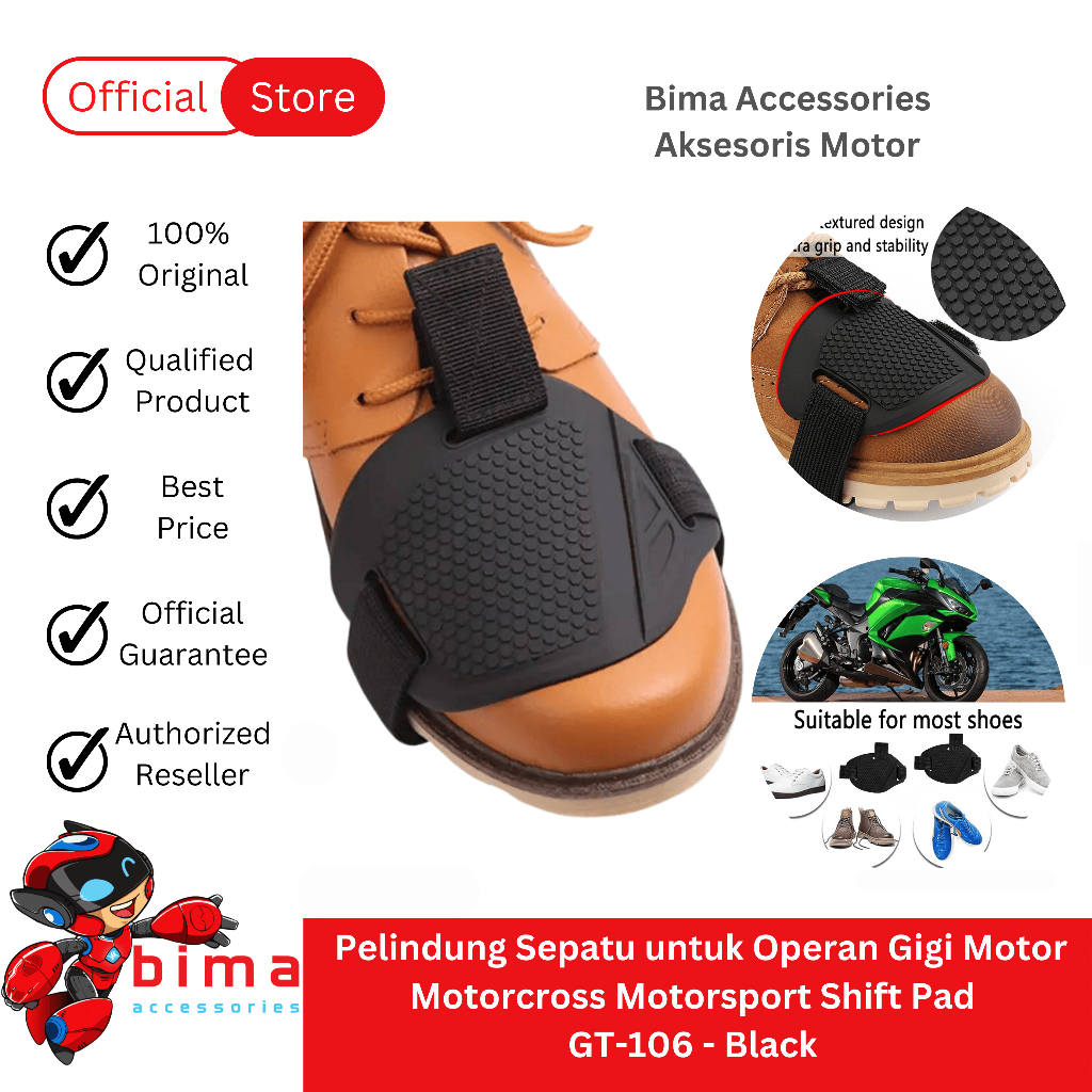 Motocross Shift Pad Protector GT-106 - Black | Shopee Singapore