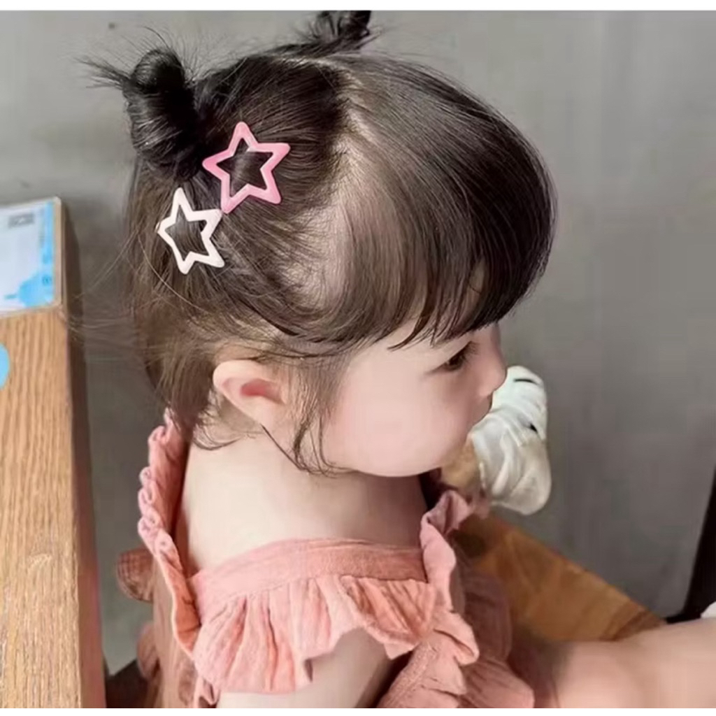 6Pc Jepit Rambut Bintang Assesories Rambut Viral - Gambar 4