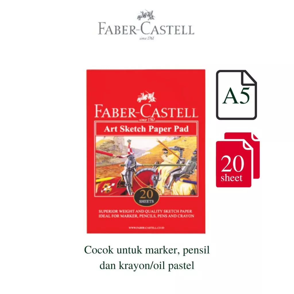Faber-Castell Buku Gambar A5 Praktis Dan Tebal