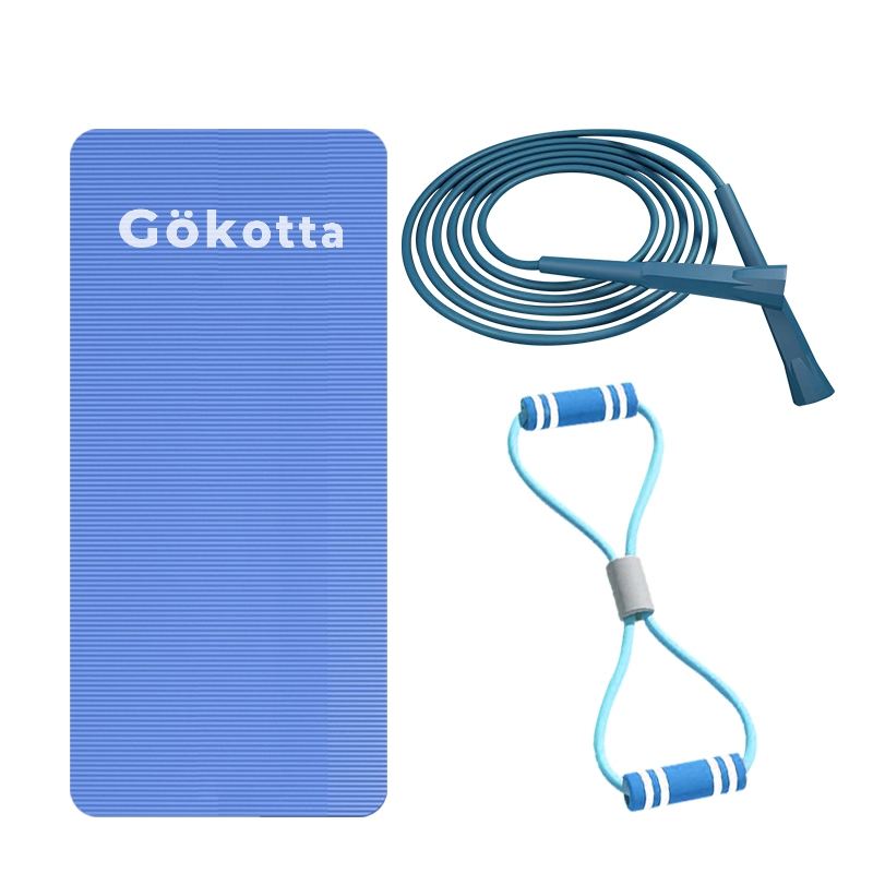 Gokotta 3in1 Home Workout Set Yoga Mat Skipping - Gambar 3
