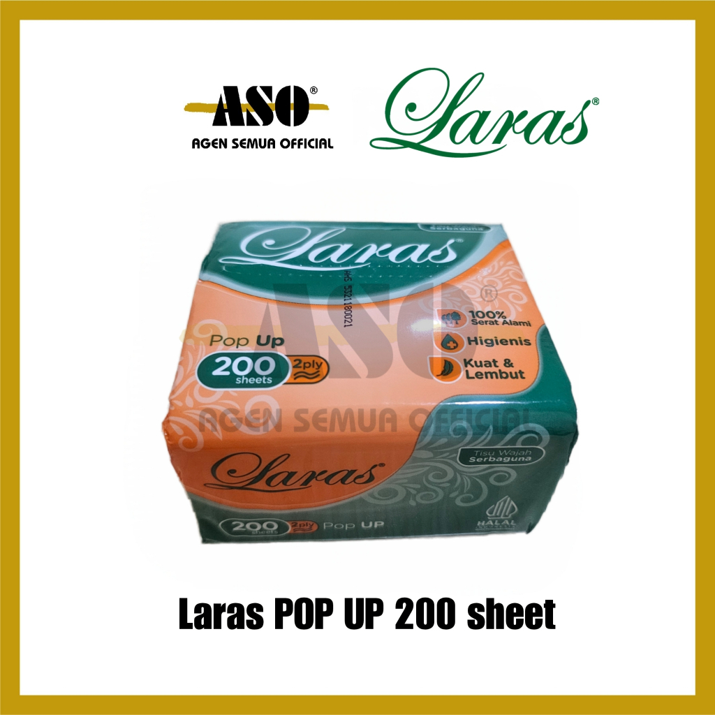 Tisu Tissue LARAS POP UP 200s facial Tisu wajah PROMO !!! - Gambar 2