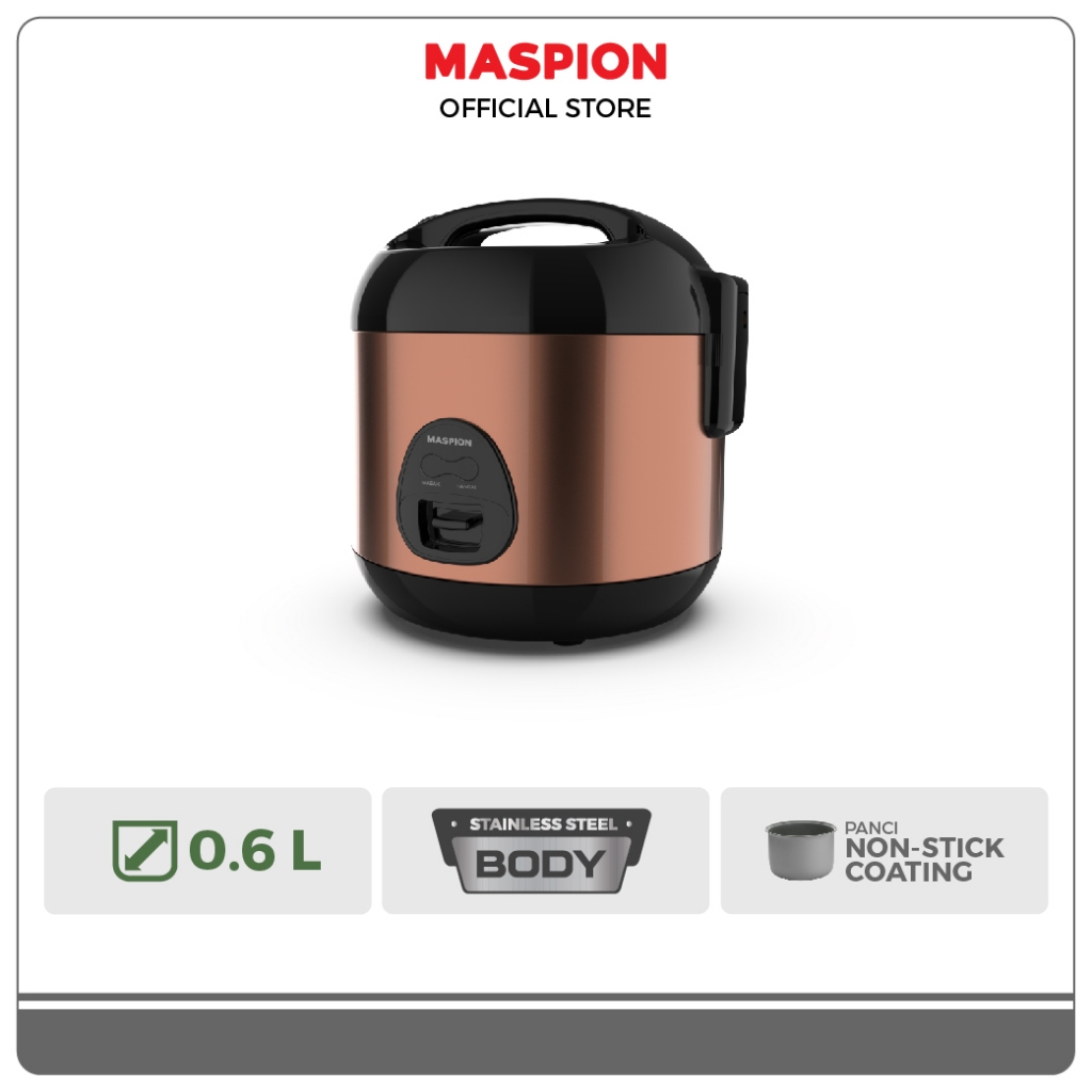 Maspion Rice Cooker Magic Com 0.6 Liter MRJ-0623 GRBF - Gambar 2