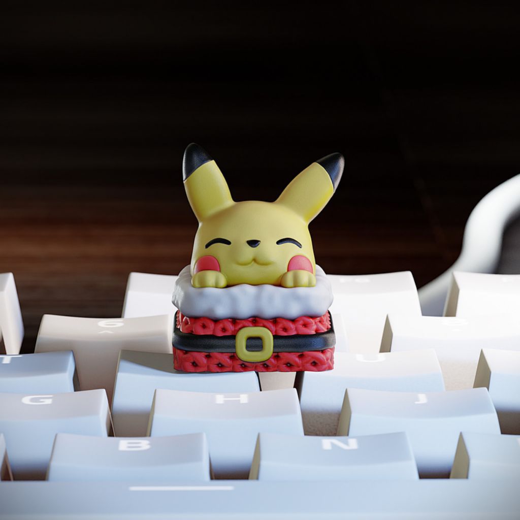 Pikachu Christmas Keycaps – Custom Artisan Keycap MX Switch | Shopee ...