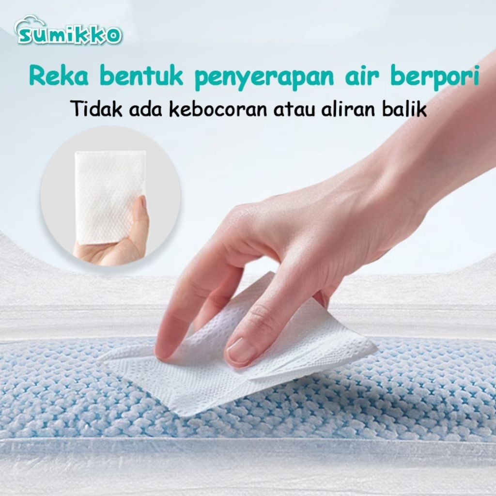 SUMIKKO Pants Popok S-XXXL S50 M50 L50 XL50 XXL50 XXXL50 TAPE PEREKAT Baby Popok Bayi Sekali Pakai Jumbo Pack - Gambar 2