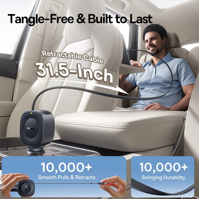Baseus PrimeTrip VR2 C+C 30W Car Charger with Retractable Cable - Gambar 3
