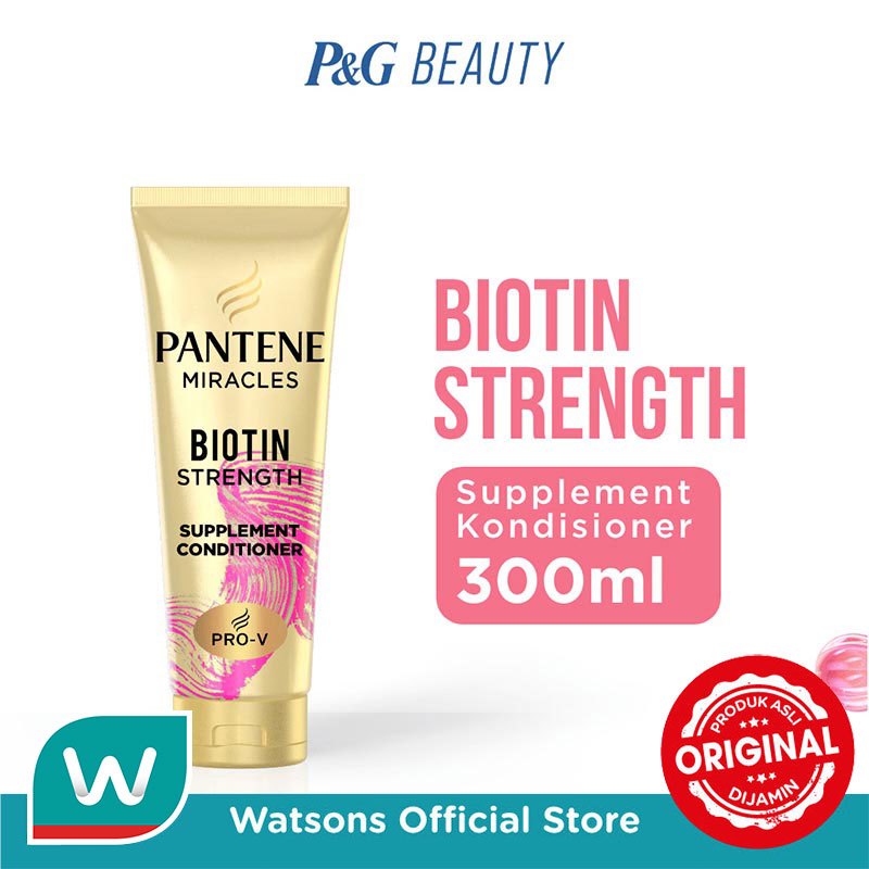 Pantene Conditioner Anti Rontok Miracles Biotin Strength Perawatan Rambut Pro-V 300ml