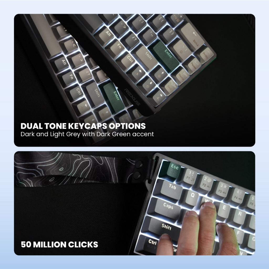 Rexus KX3 / KX-3 V2 Heroic 68% Mechanical Gaming Keyboard - Gambar 4
