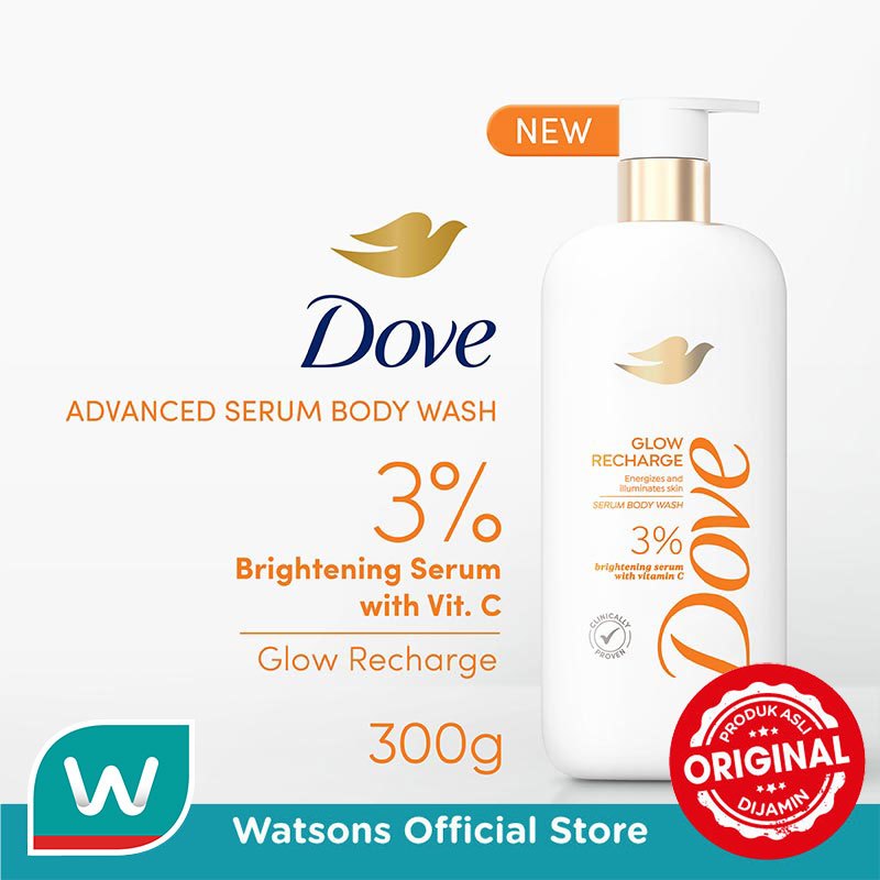 [NEW!] Dove Advanced Serum Glow Recharge Body Wash - Sabun Mandi Cair untuk Mencerahkan Badan 300g