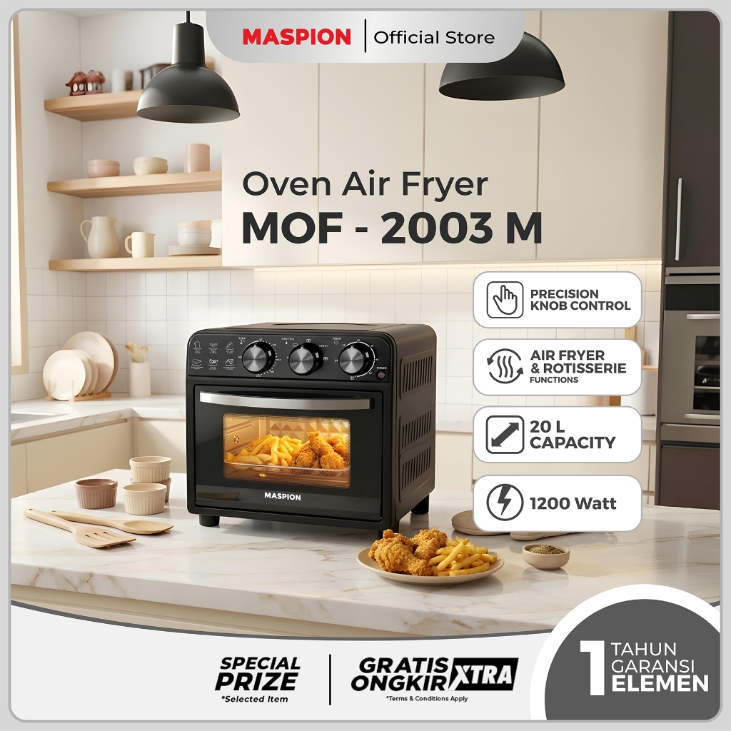 Maspion Tungku Pemanggang Oven Air Fryer MOF-2003M