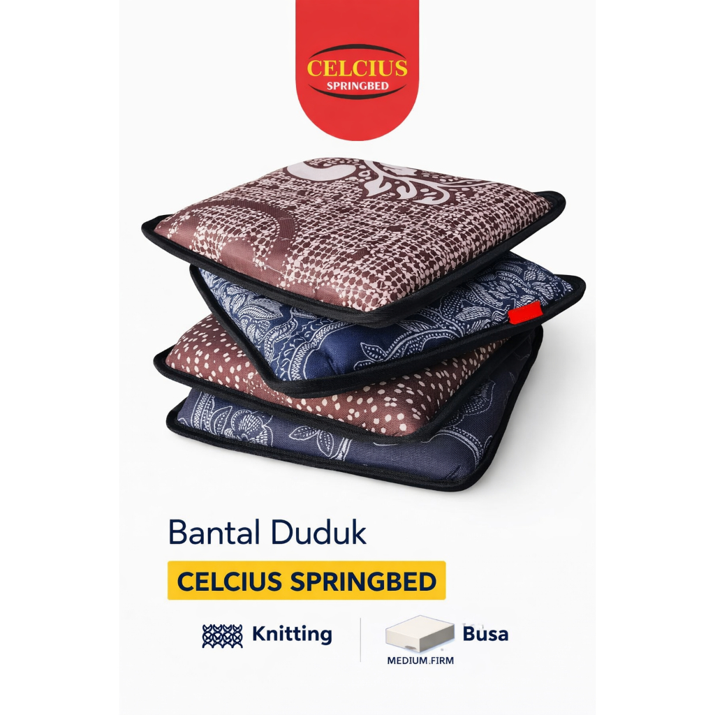 Celcius Bantal Duduk Knitting Nyaman Medium Firm