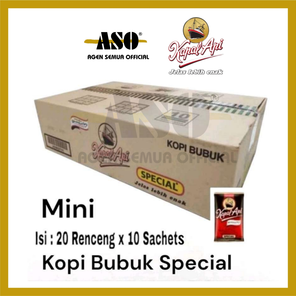 DUS Kopi KAPAL API PURE MINI 6gr ( ISI 200 ) PROMO !!!