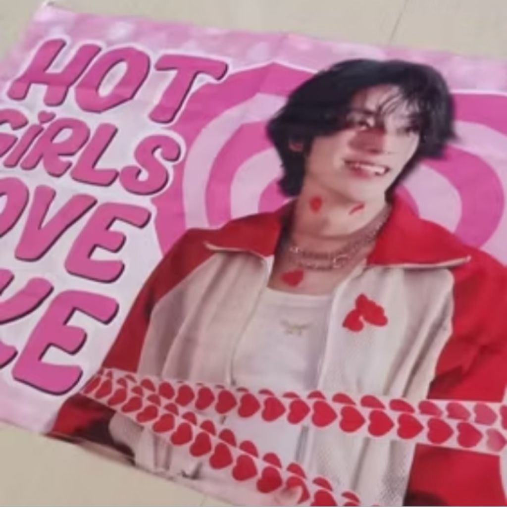 Enhypen Members Hot Girls Flag Tapestry, Enhypen Concert Banner