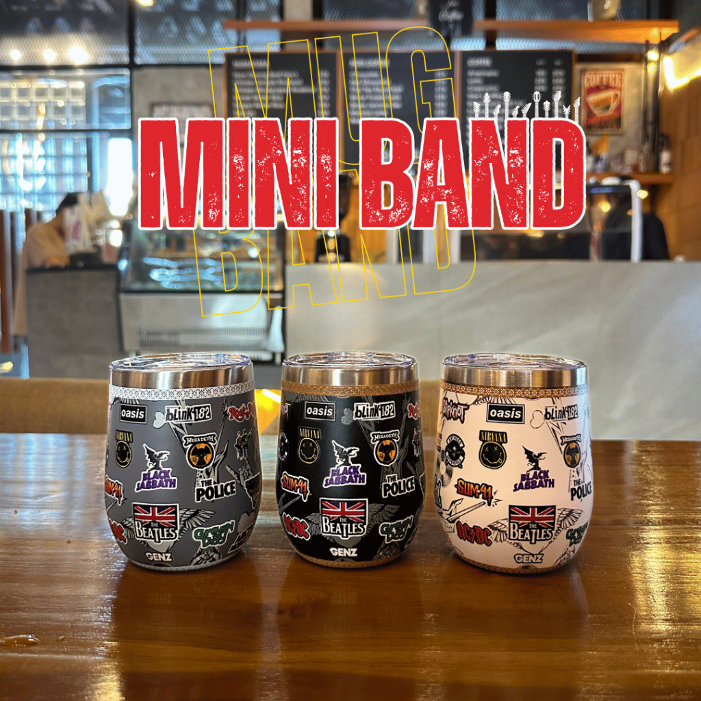 Tumbler Aesthetic Mini Band 350 ML Vacuum Insulated Stainless Steel Tahan Dingin & Panas BPA Free foto 2