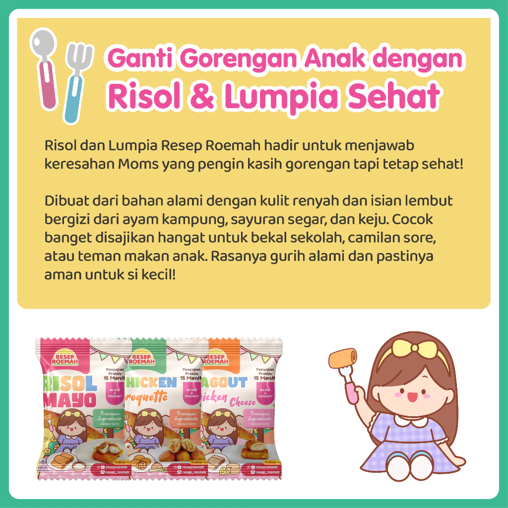 Resep Roemah Risol dan Lumpia / Bekal Sekolah Anak / Cemilan Sehat Frozen Anak MPASI / Toddler and Kids Healthy Frozen Food / No MSG - Gambar 4
