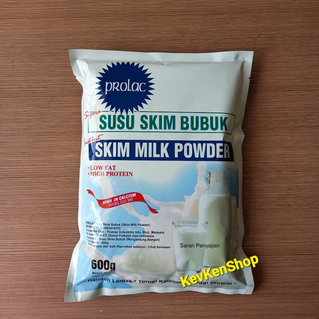 PROLAC Instant Low Fat High Calcium Protein Skim Milk Powder 600 grams ...