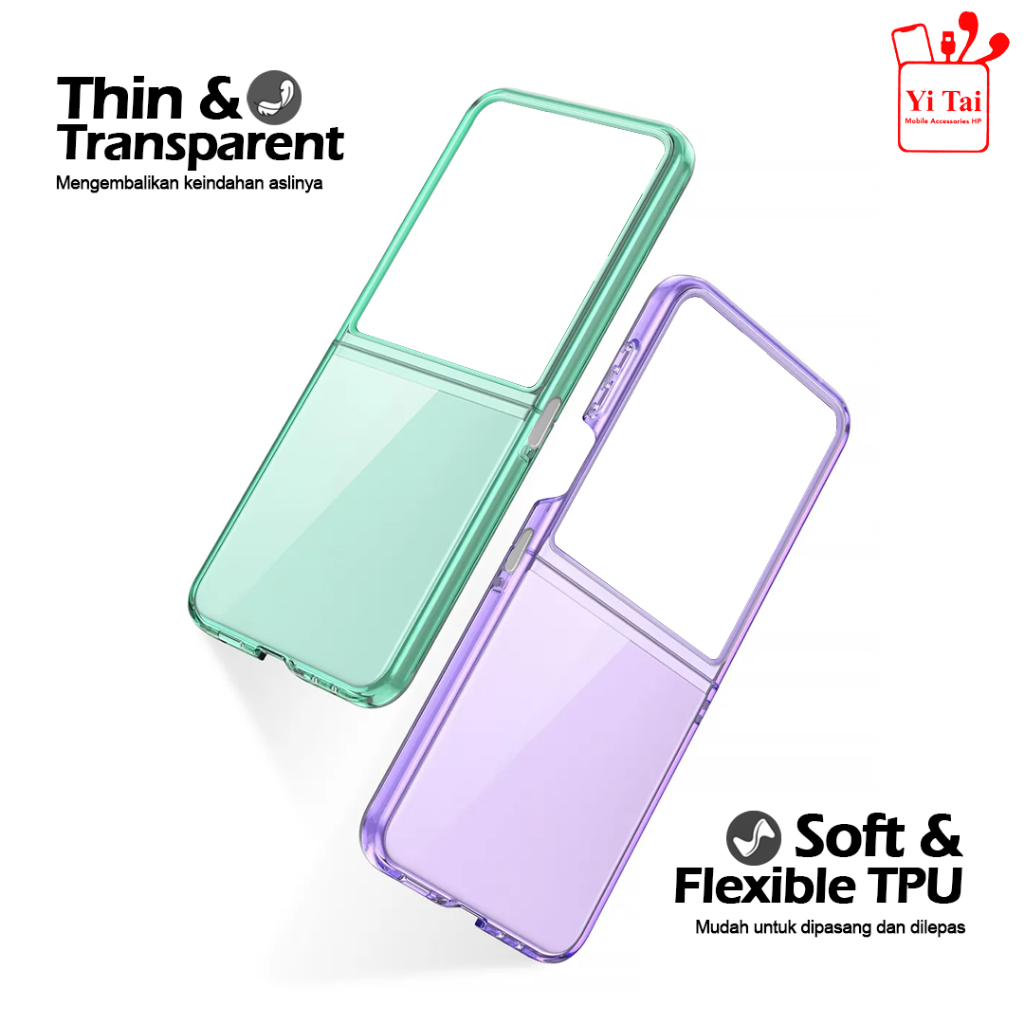 YI TAI - YC80 Case Color Transparent Oppo Find N2 Flip N3 Flip Yitai Indonesia - Gambar 4