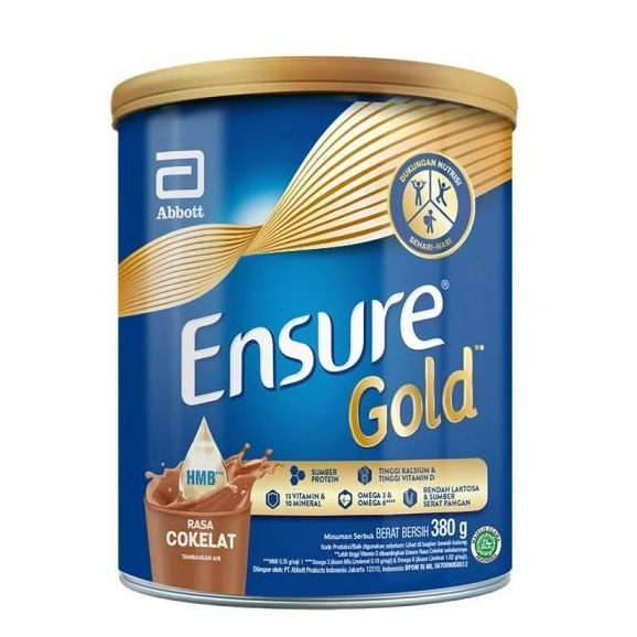 Ensure Gold Coklat Can 380 - Susu Nutrisi Dewasa
