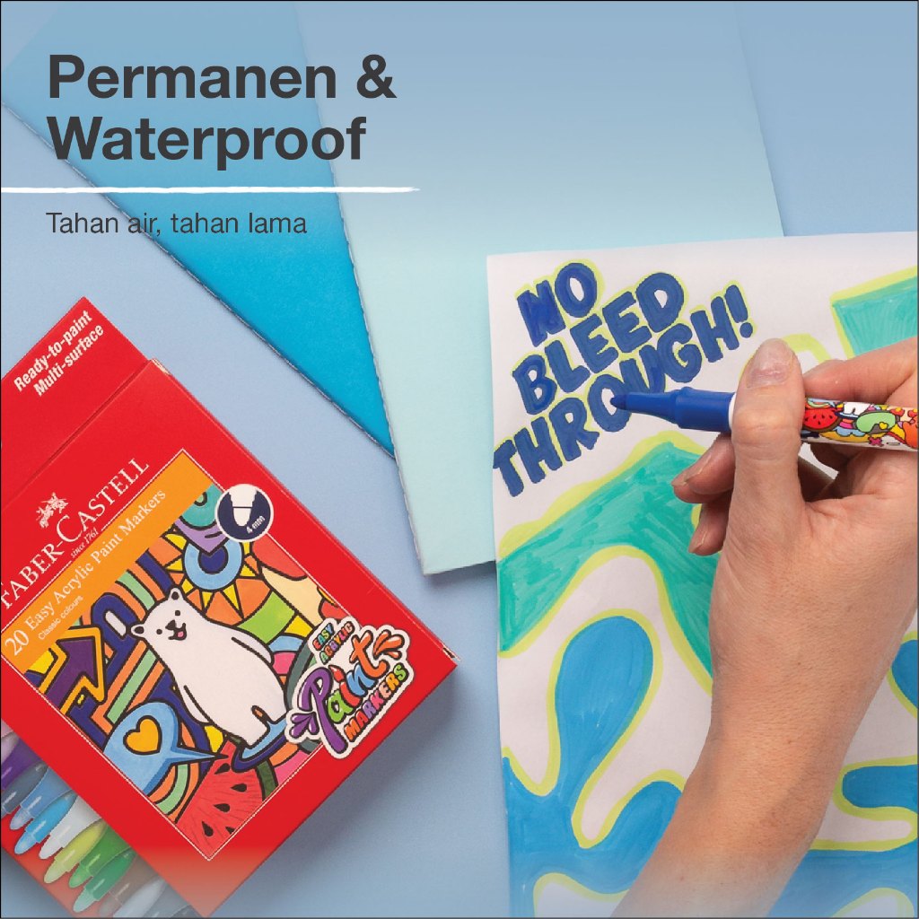 Faber-Castell Acrylic Paint Marker set 10 dan 20 - Gambar 4