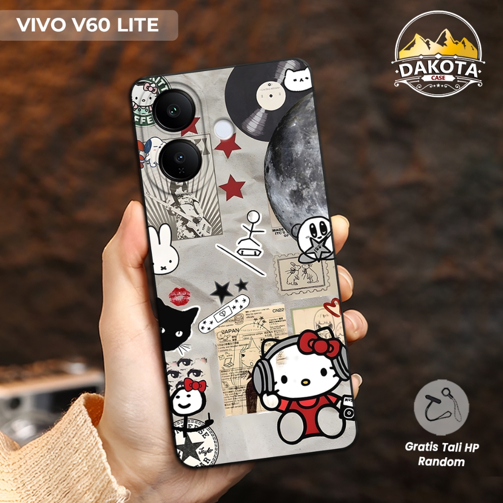 Vivo V60 Lite Silicone Softcase V50 Lite V50 V40 V40 Lite Halo Kitty 