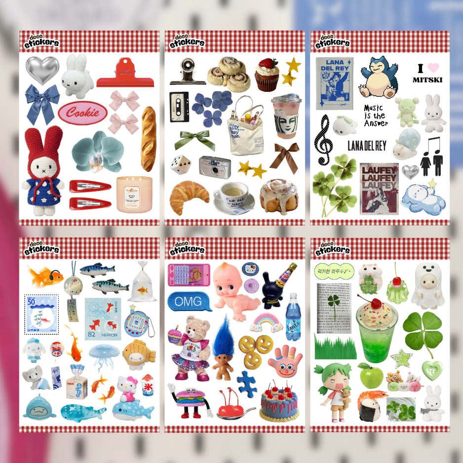 DECO STICKERS SHEET FOR JOURNALING | Shopee Singapore