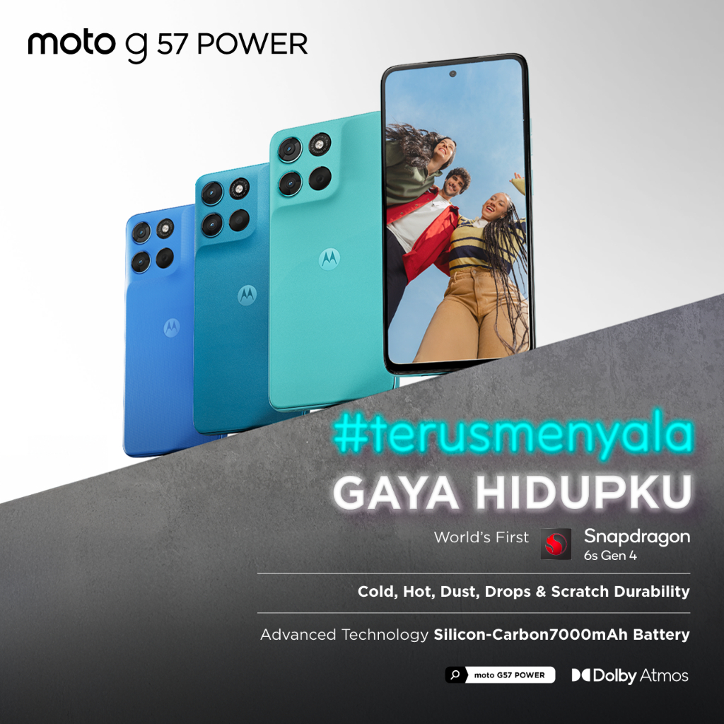 Moto G57 Power 5G - RAMBoost 24GB/256GB - Snapdragon6s Gen4 - Antutu 625K - 7000mAh SiliconCarbon - 50MP Sony LYTIA600 - 8MP Selfie - 6.72" - IP64 GG7i MIL810H - Dolby Stereo