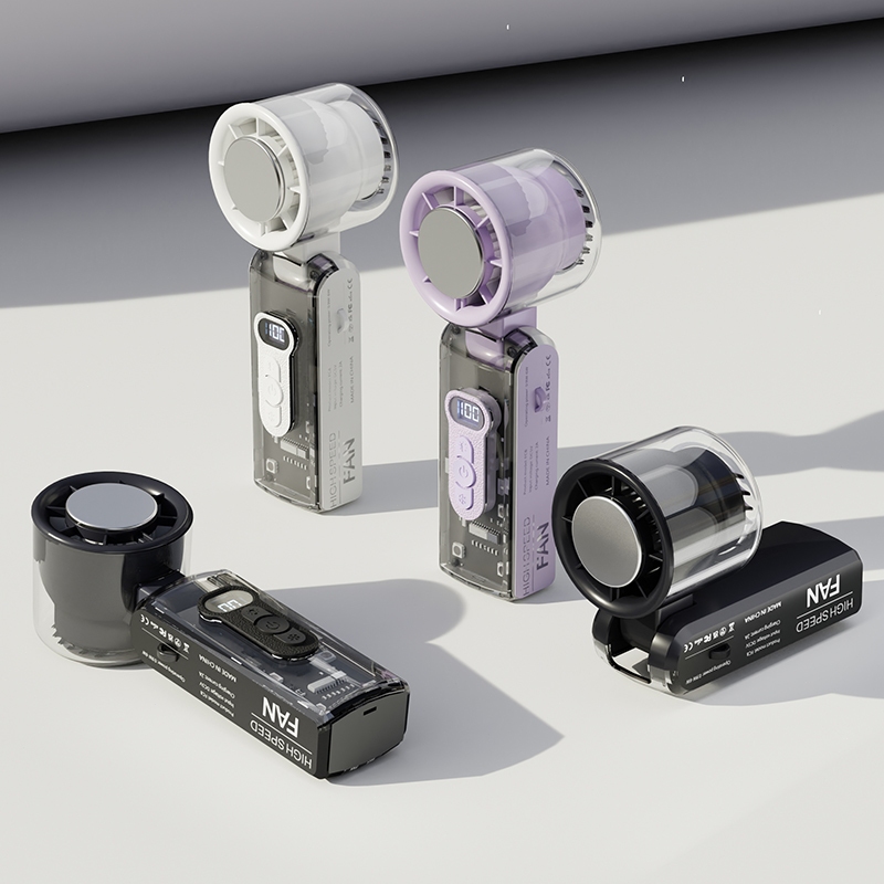 Kipas Angin Portable 100 Level LED Lipat Tahan Lama - Gambar 3