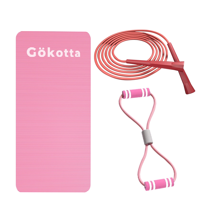 Gokotta 3in1 Home Workout Set Yoga Mat Skipping - Gambar 4