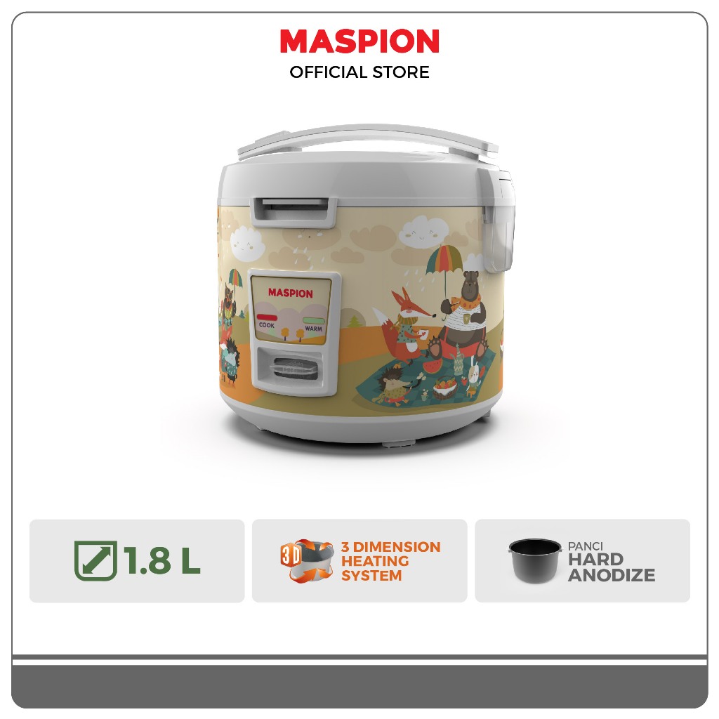 Maspion Rice Cooker Magic Com 1.8 Liter MRJ-1892 Diamond Series