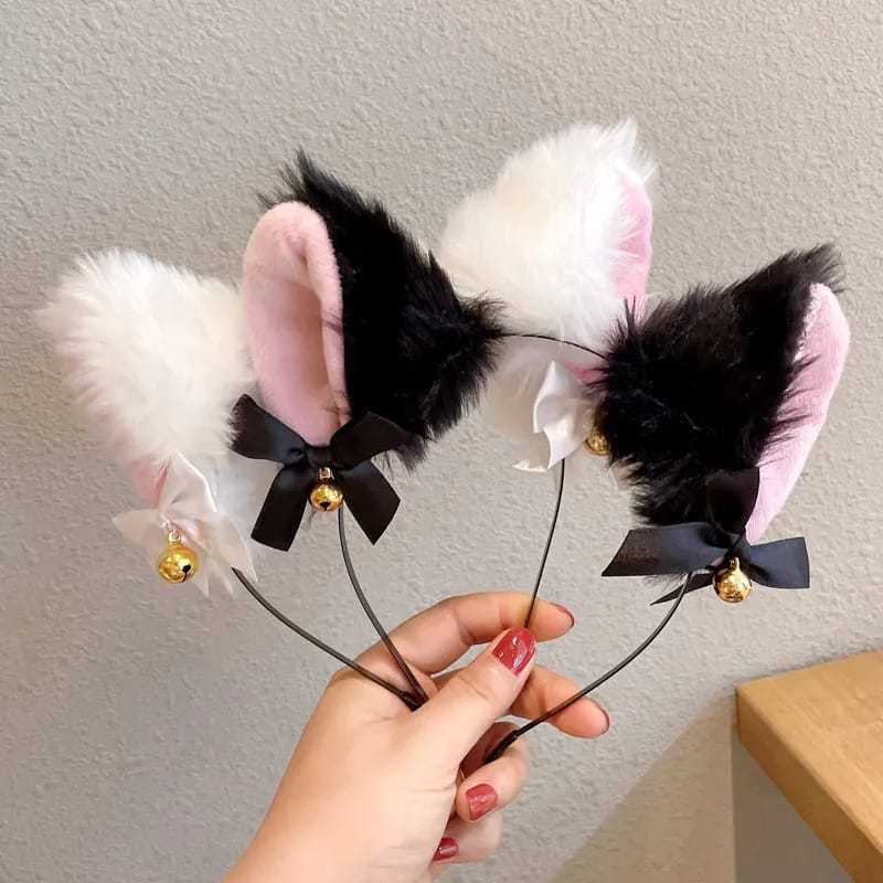 POPmaker Bando Telinga Kucing Lucu Dengan Lonceng - Gambar 4